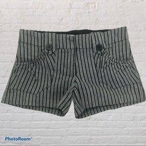 Necessary Objects Pinstripe Shorts